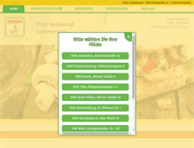 Tablet Screenshot of pizza-hollywood.net